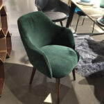 Chaises en tissu Vert roi Anti tache