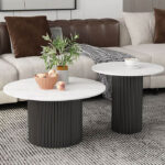 Ensemble de 2 tables basses gigognes