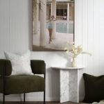 Table Console en marbre Carrara sur mesure