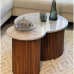 ensemble de 2 tables basses